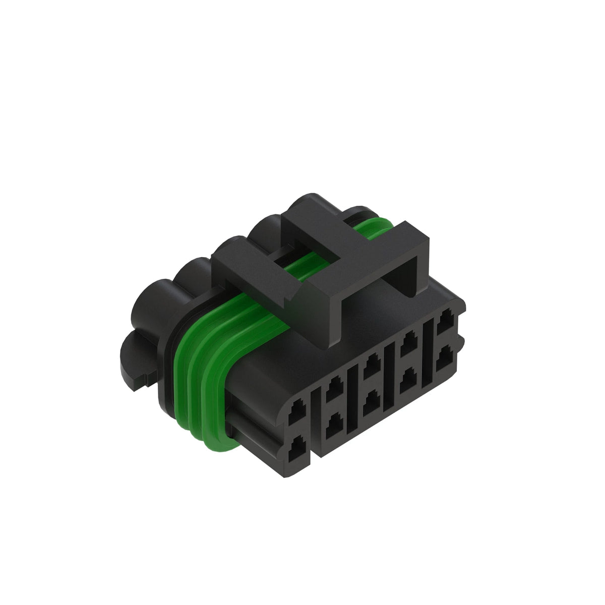 57M8203: Fits John Deere 57M8203 Medium Gray External Electrical Connector Assembly, 10 Cavities – Genuine OEM