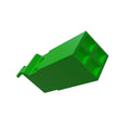 57M8516: Fits John Deere 57M8516 Green Electrical Connector Housing, Cavities 4 – Genuine OEM