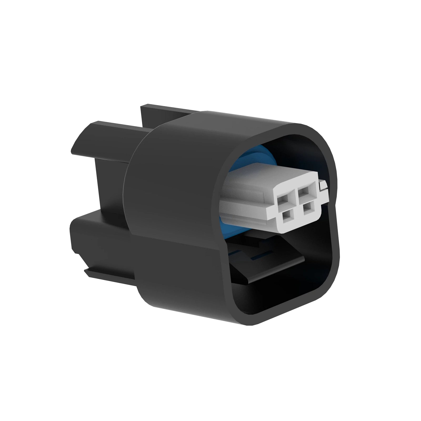57M8612: Fits John Deere 57M8612 Black External Electrical Connector Housing, 2 Cavities – Genuine OEM