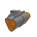 57M8657: Fits John Deere 57M8657 Gray Internal Electrical Connector Housing, Cavities 3 – Genuine OEM
