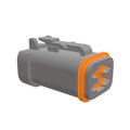 57M8673: Fits John Deere 57M8673 Gray External Electrical Connector Housing, Cavities 4 – Genuine OEM