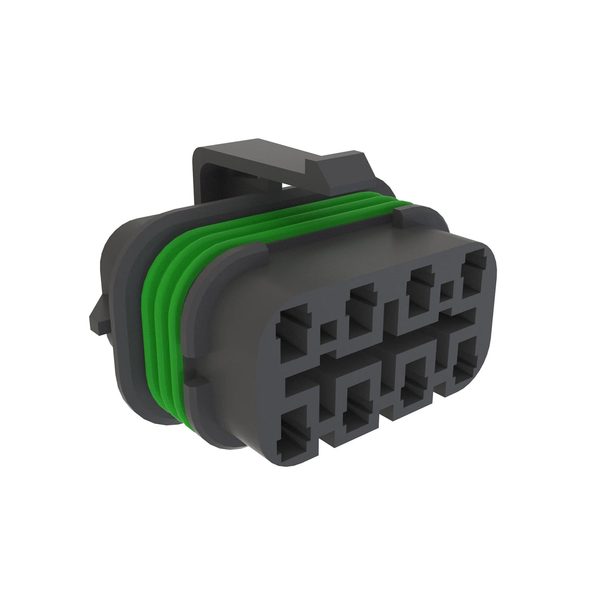 57M8724: Fits John Deere 57M8724 Black Internal Electrical Connector Housing, Cavities 6 – Genuine OEM