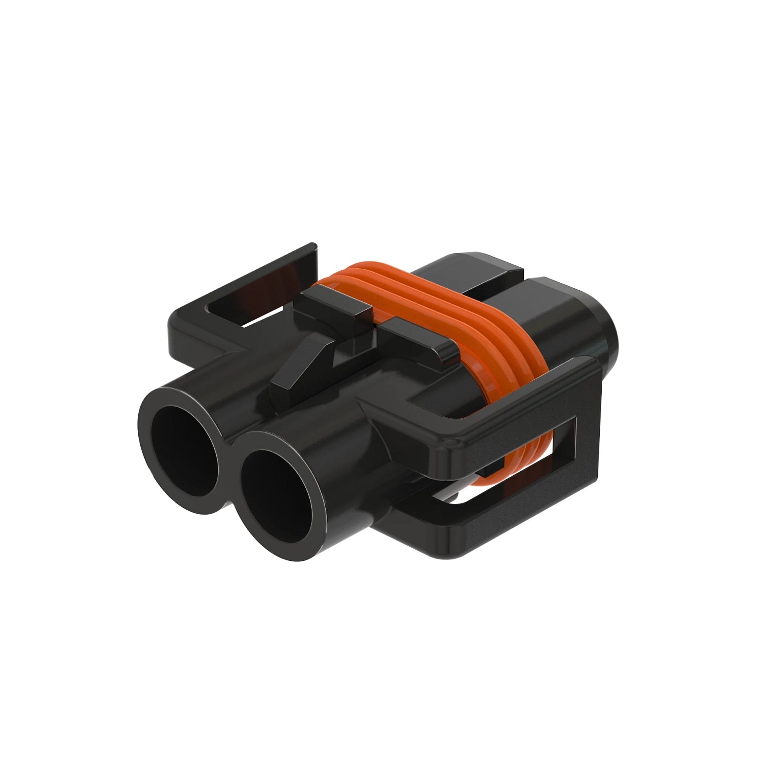 57M8921: Fits John Deere 57M8921 Black External Electrical Connector Housing, 2 Cavities – Genuine OEM