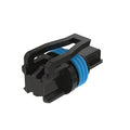 57M8923: Fits John Deere 57M8923 Black External Electrical Connector Housing, 2 Cavities – Genuine OEM