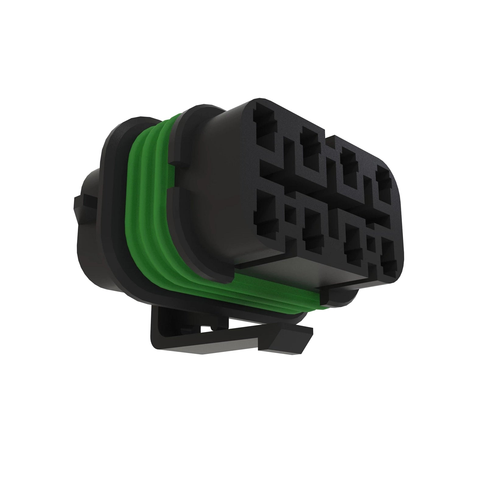 57M8983: Fits John Deere 57M8983 Black Internal Electrical Connector Housing, 8 Cavities – Genuine OEM