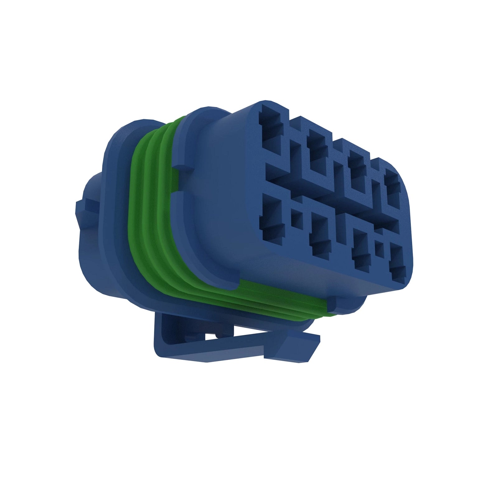 57M8986: Fits John Deere 57M8986 Blue Internal Electrical Connector Housing, 8 Cavities – Genuine OEM