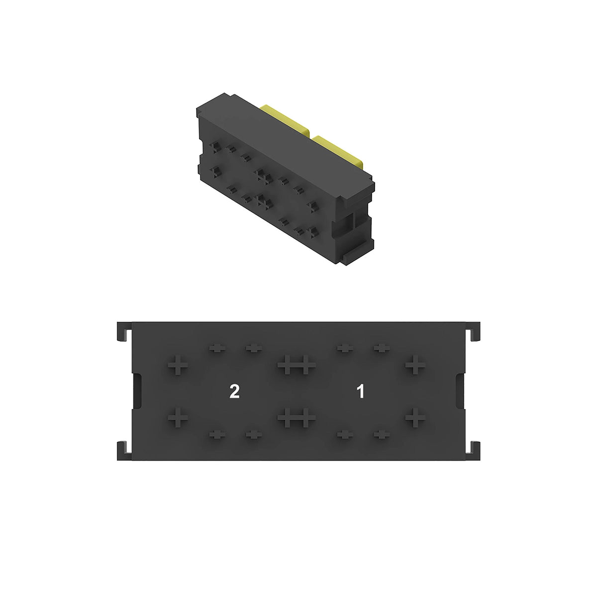 57M9081: Fits John Deere 57M9081 Gray External Electrical Connector Housing, 2 Cavities – Genuine OEM