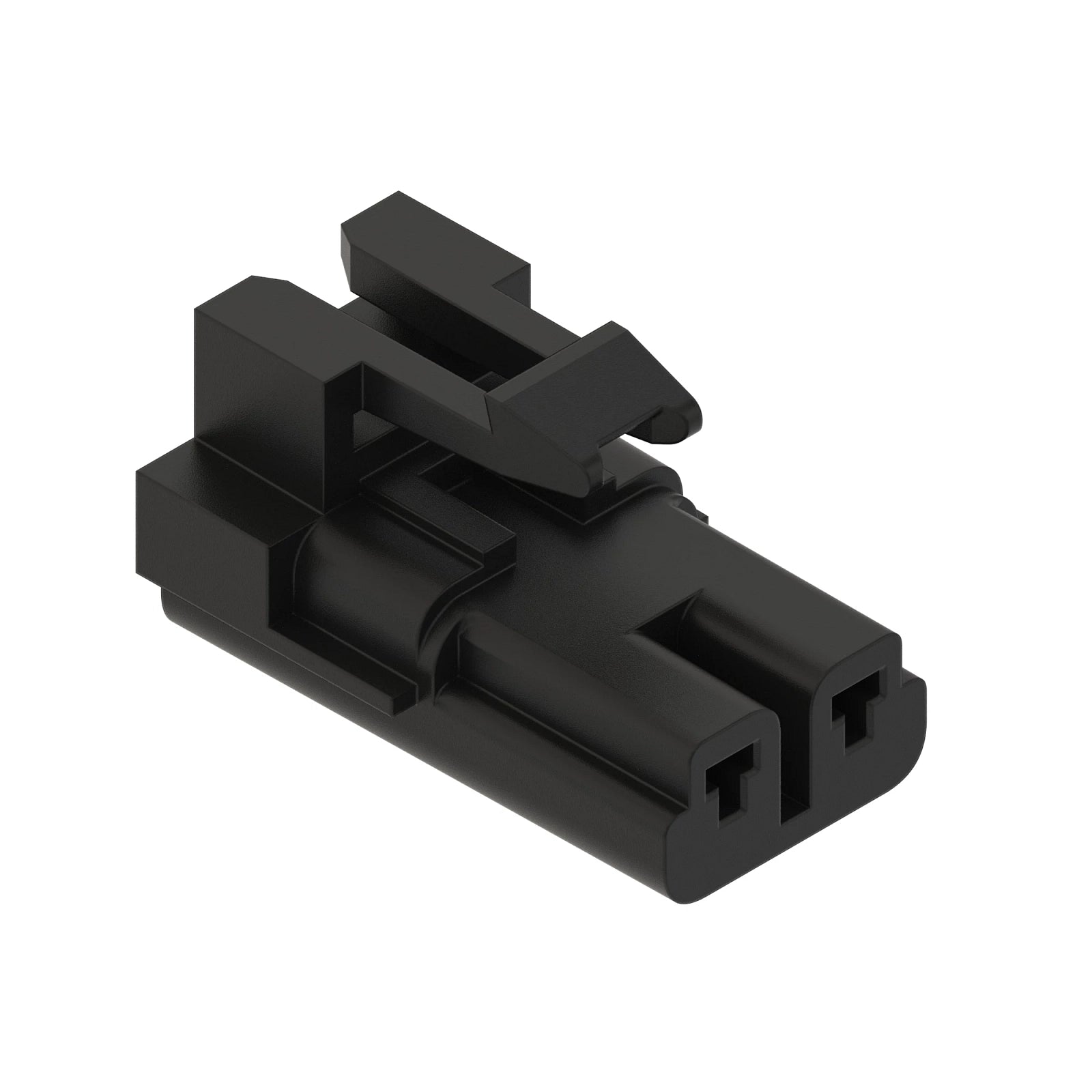 57M9332: Fits John Deere 57M9332 Black External Electrical Connector Housing, 2 Cavities – Genuine OEM