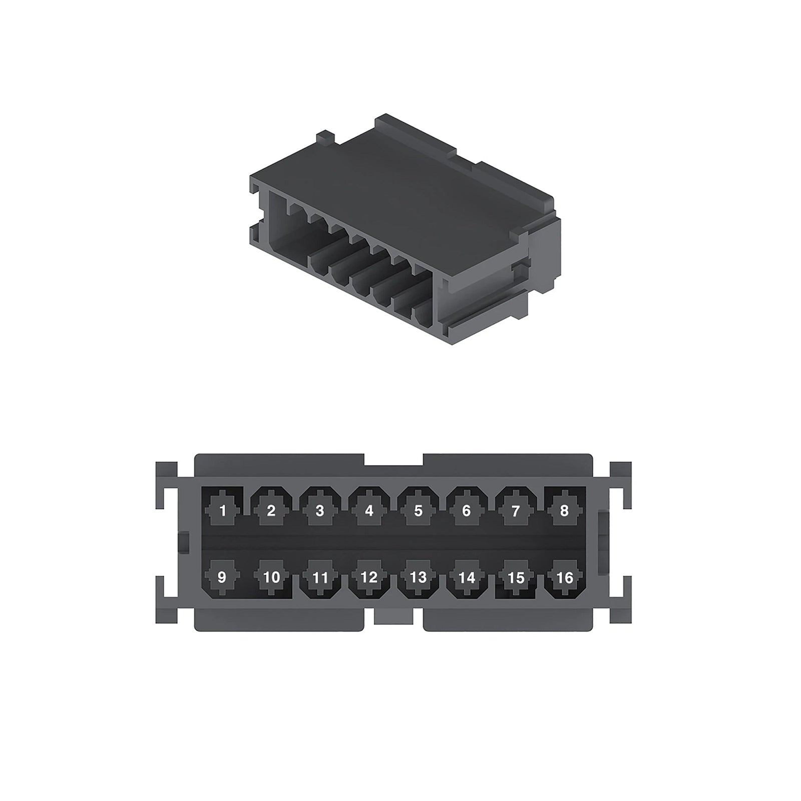 57M9360: Fits John Deere 57M9360 Electrical Connector Housing, Cavities 16 – Genuine OEM