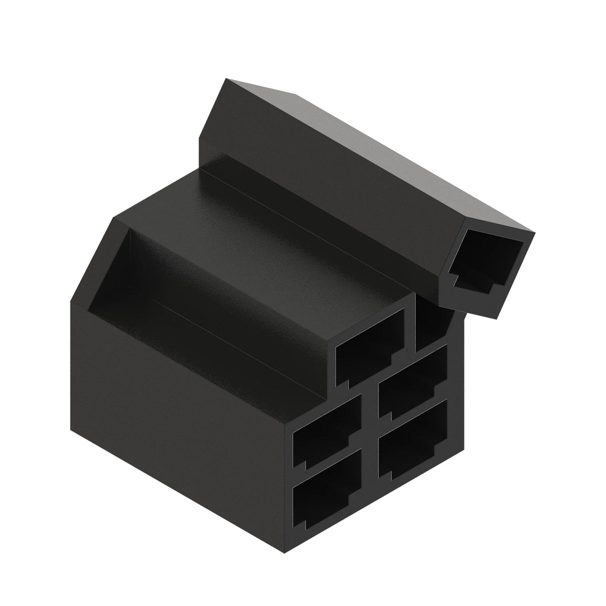 57M9482: Fits John Deere 57M9482 Black External Electrical Connector Terminal, 6 Cavities – Genuine OEM