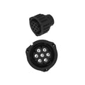 57M9584: Fits John Deere 57M9584 Black Electrical Connector Housing, Cavities 7 – Genuine OEM