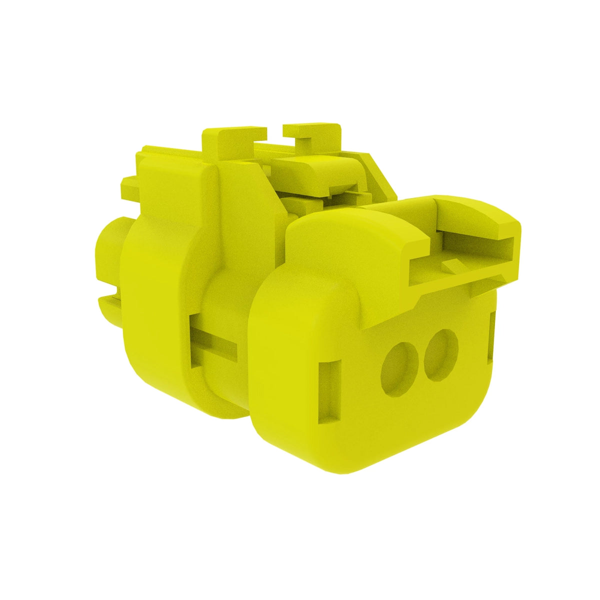 57M9728: Fits John Deere 57M9728 Yellow Electrical Connector Housing, Cavities 2 – Genuine OEM