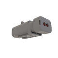 57M9731: Fits John Deere 57M9731 Gray Electrical Connector Housing, 2 Cavities – Genuine OEM