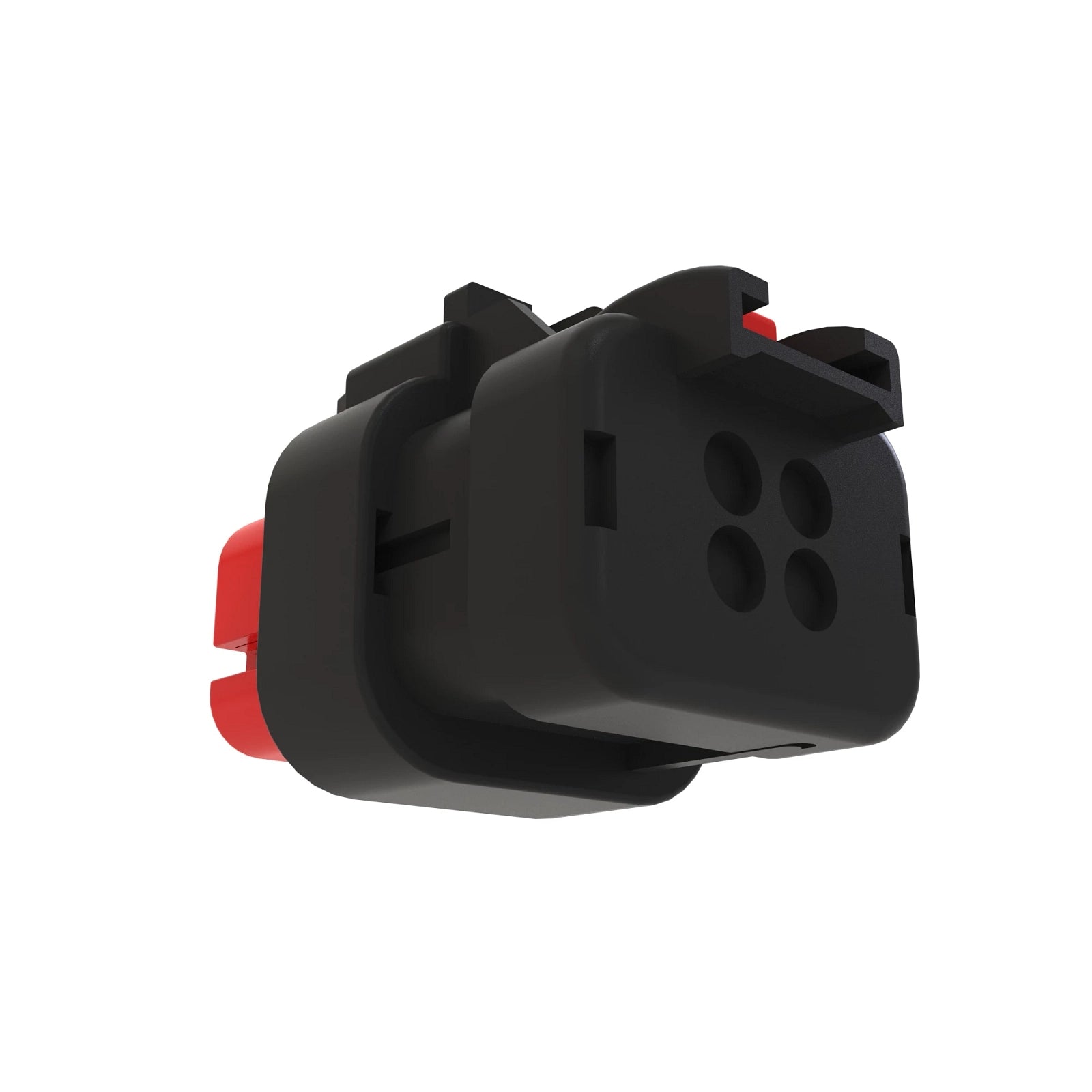 57M9742: Fits John Deere 57M9742 Red Electrical Connector Housing, 4 Cavities – Genuine OEM
