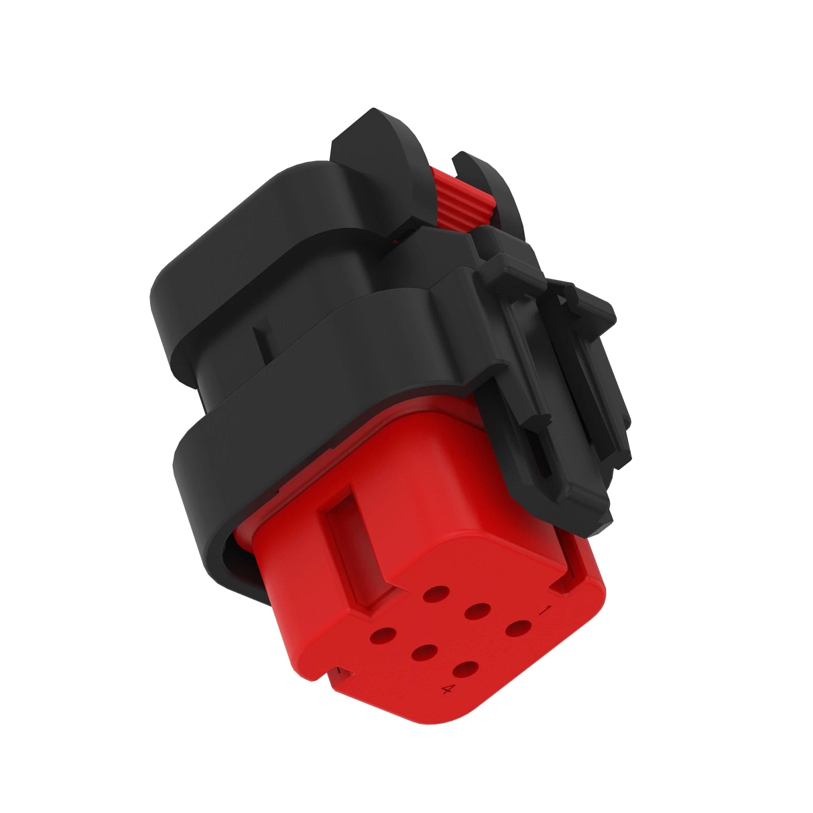 57M9750: Fits John Deere 57M9750 Red Electrical Connector Housing, 6 Cavities – Genuine OEM
