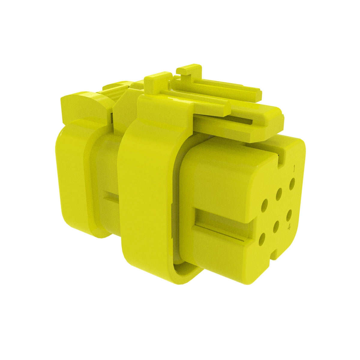 57M9752: Fits John Deere 57M9752 Yellow Electrical Connector Housing, Cavities 6 – Genuine OEM