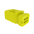57M9755: Fits John Deere 57M9755 Yellow Electrical Connector Housing, Cavities 6 – Genuine OEM