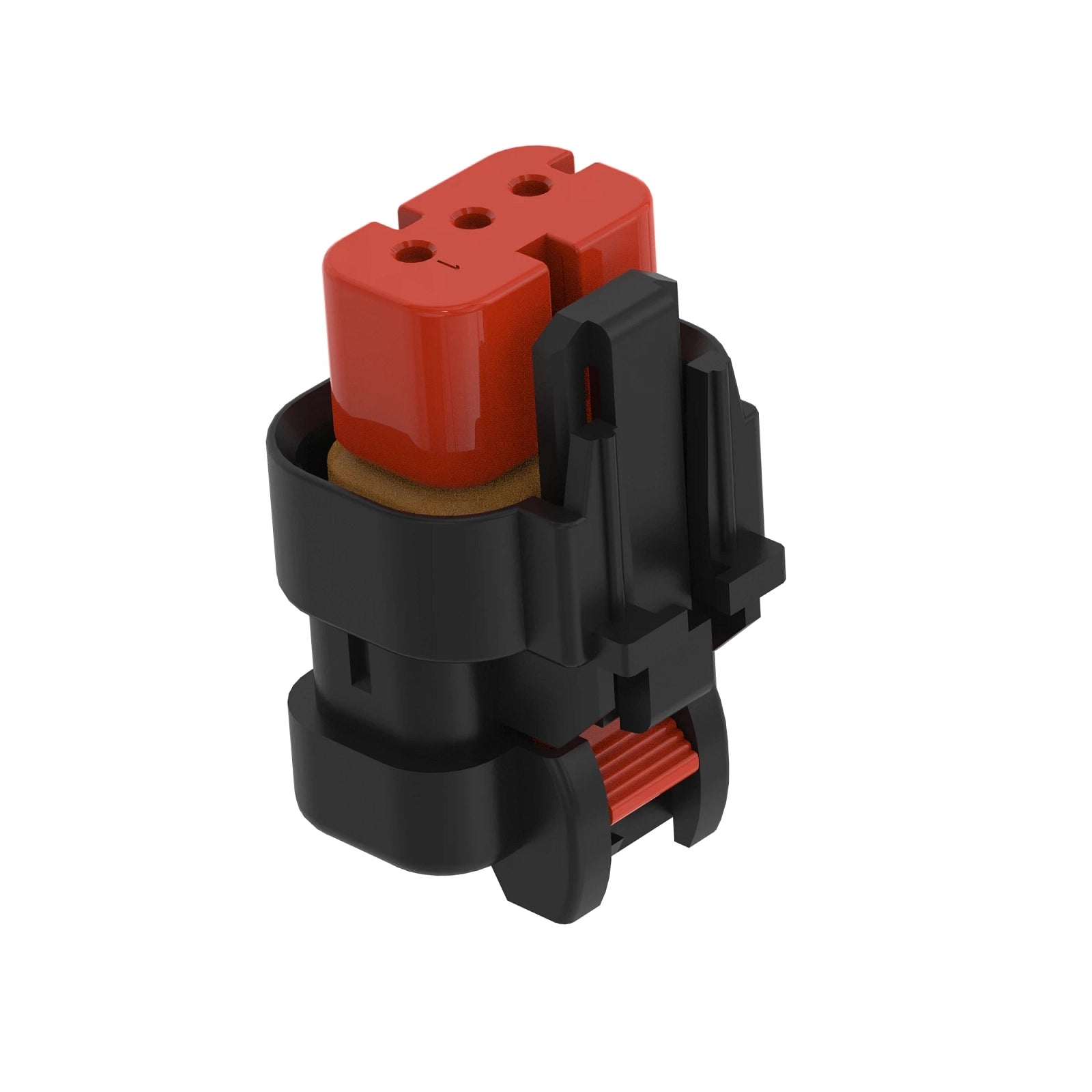 57M9780: Fits John Deere 57M9780 Red Electrical Connector Housing, 3 Cavities – Genuine OEM