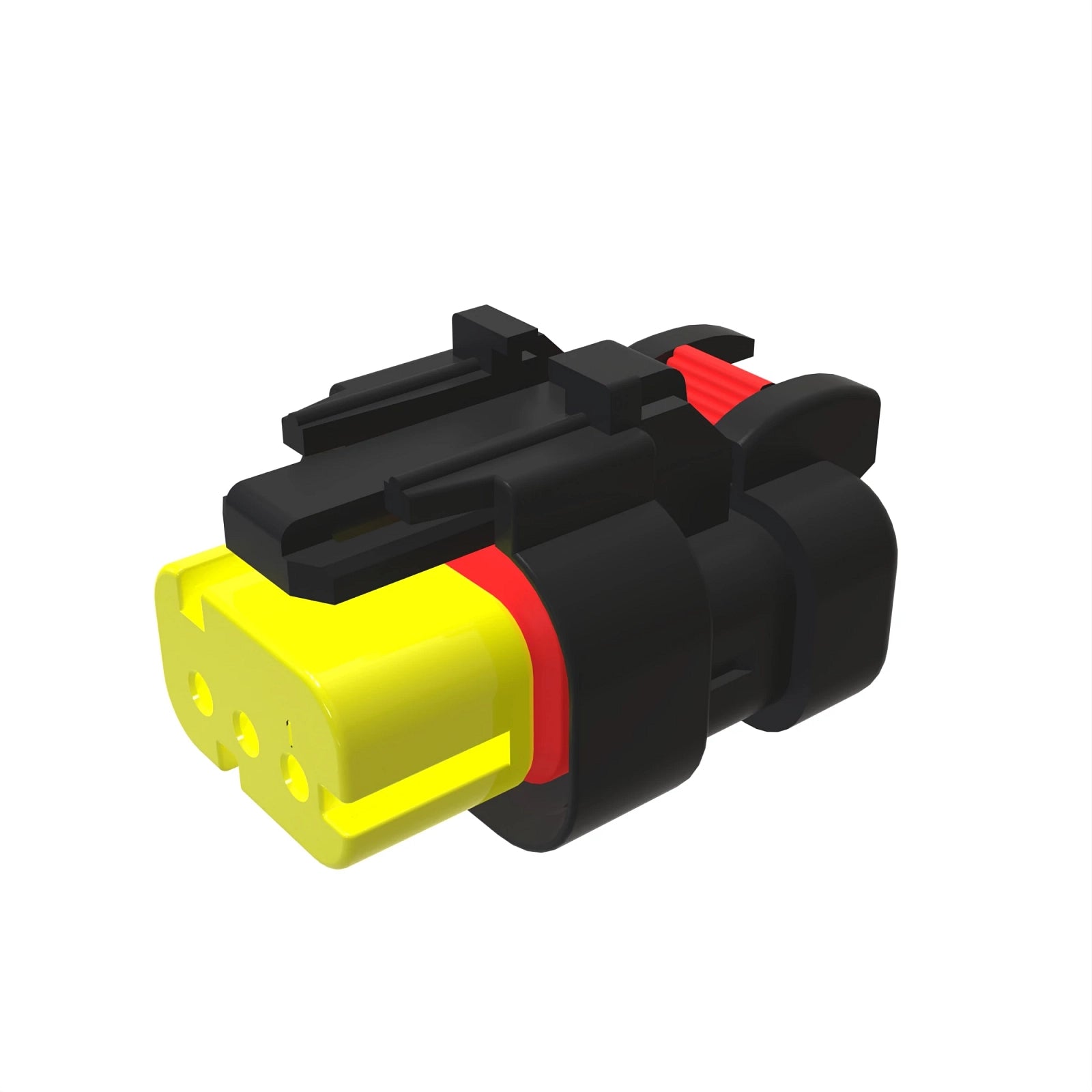 57M9782: Fits John Deere 57M9782 Yellow Electrical Connector Housing, 3 Cavities – Genuine OEM