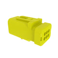 57M9791: Fits John Deere 57M9791 Yellow Electrical Connector Housing, Cavities 6 – Genuine OEM