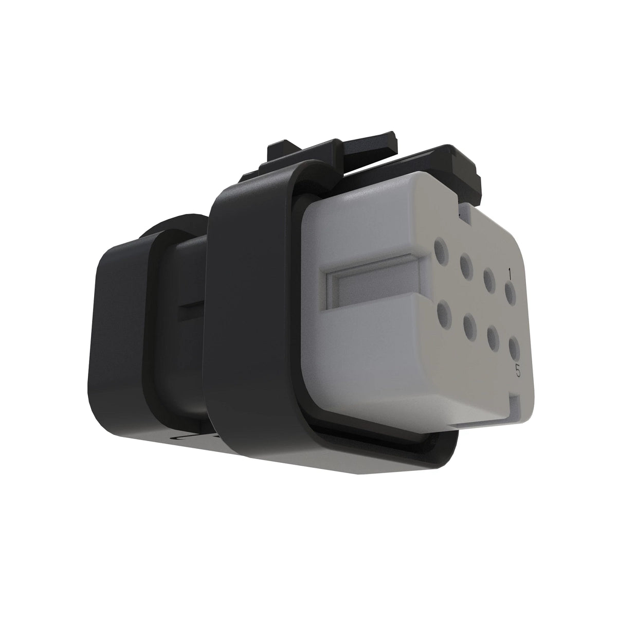 57M9793: Fits John Deere 57M9793 Gray Electrical Connector Housing, 8 Cavities – Genuine OEM