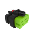 57M9803: Fits John Deere 57M9803 Green Electrical Connector Housing, Cavities 12 – Genuine OEM