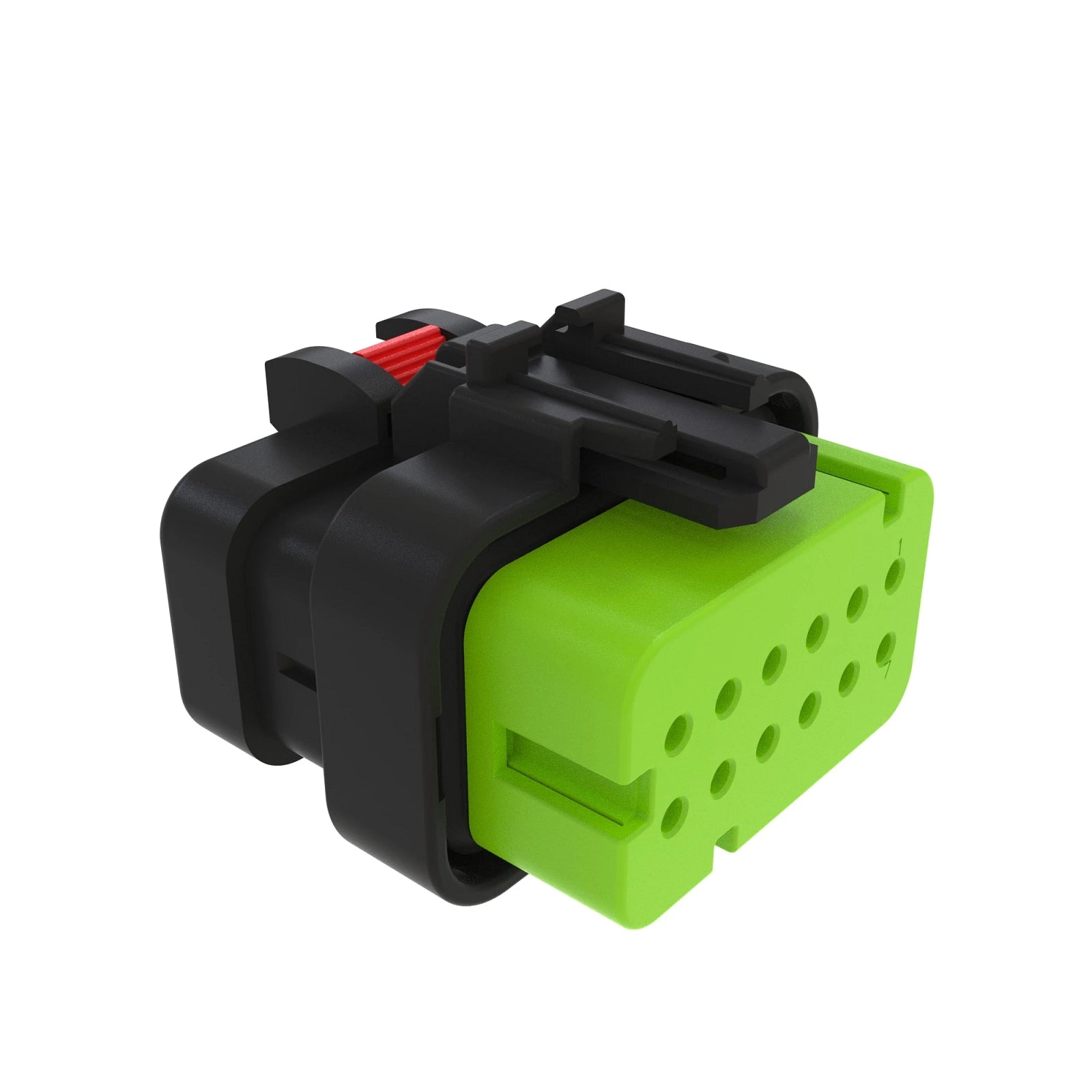 57M9803: Fits John Deere 57M9803 Green Electrical Connector Housing, Cavities 12 – Genuine OEM