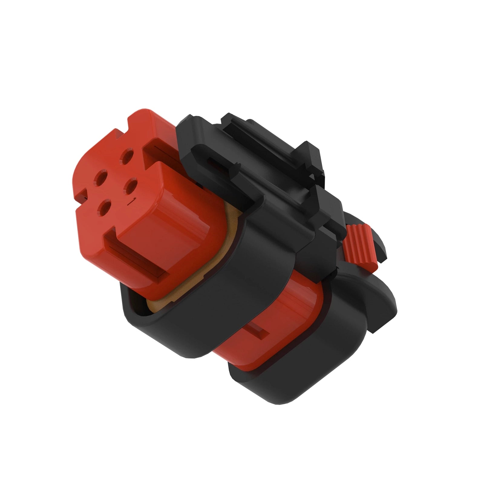 57M9817: Fits John Deere 57M9817 Red Electrical Connector Housing, 4 Cavities – Genuine OEM