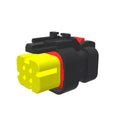 57M9819: Fits John Deere 57M9819 Yellow Electrical Connector Housing, Cavities 4 – Genuine OEM