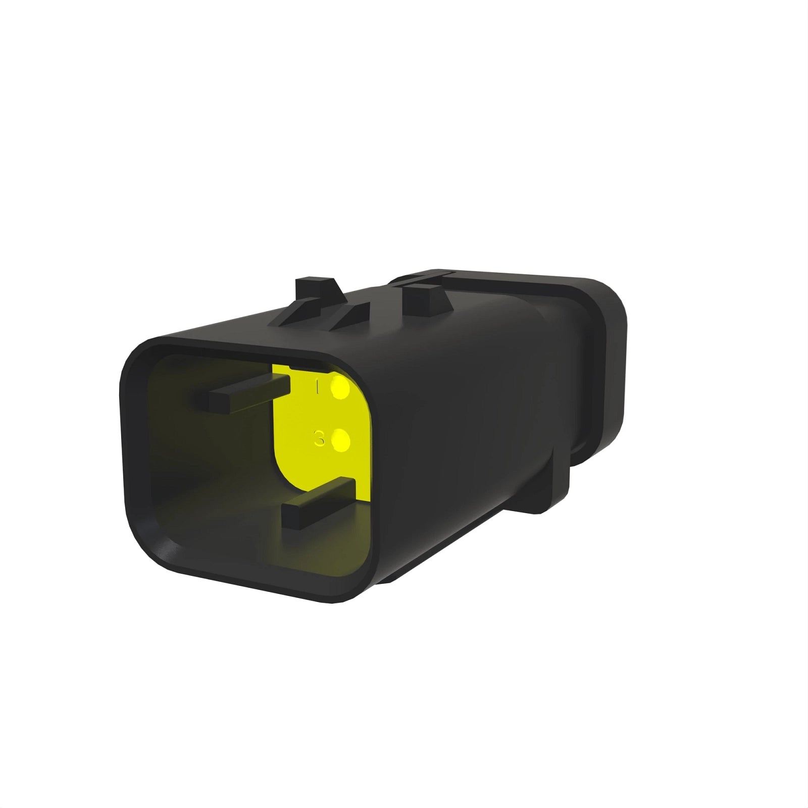 57M9823: Fits John Deere 57M9823 Yellow Electrical Connector Housing, Cavities 4 – Genuine OEM