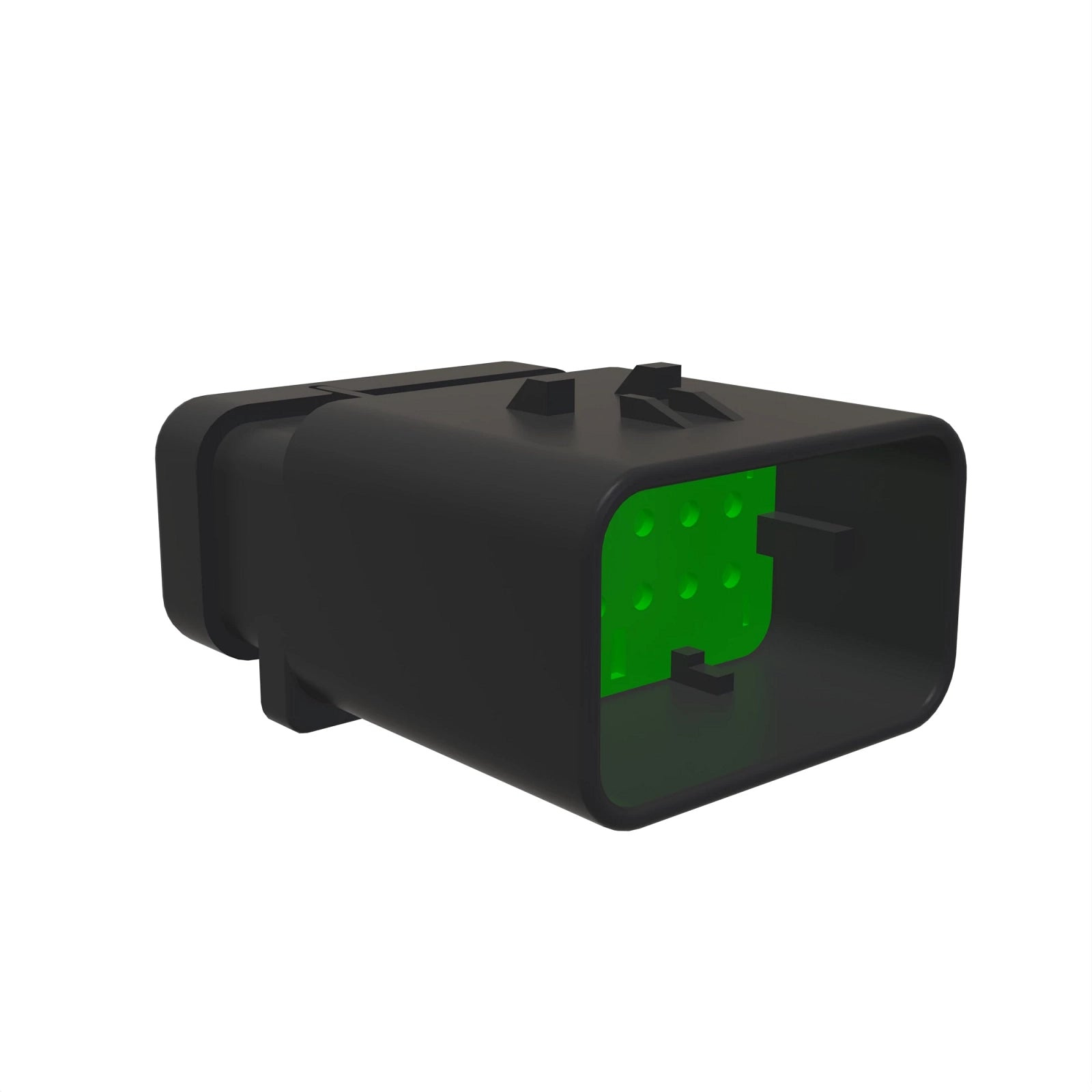 57M9826: Fits John Deere 57M9826 Green Electrical Connector Housing, Cavities 12 – Genuine OEM