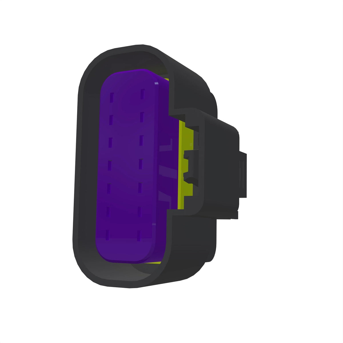 57M9835: Fits John Deere 57M9835 Black External Electrical Connector Housing, 14 Cavities – Genuine OEM