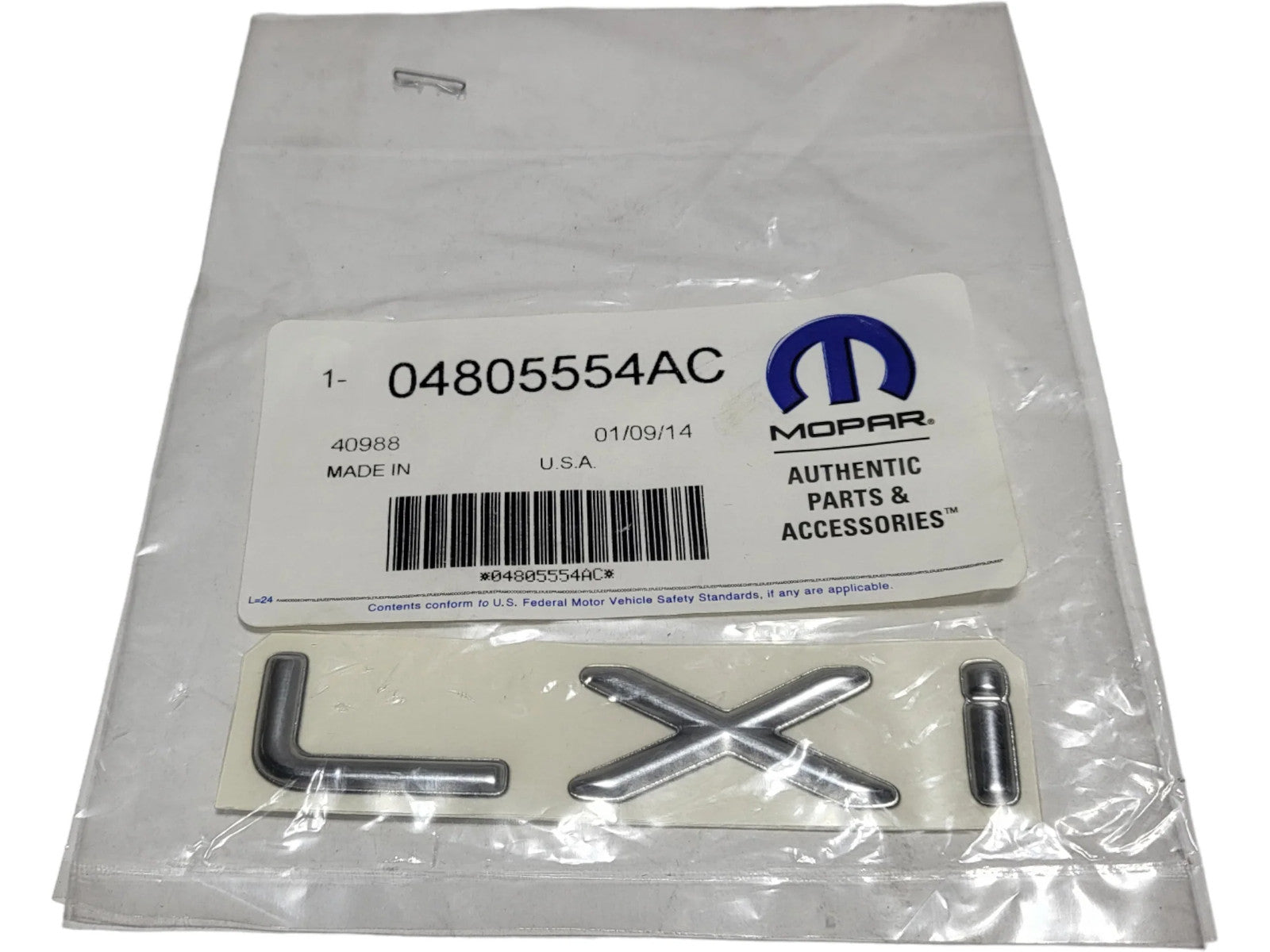 For Mopar Lxi Nameplate Part # 4805554AC