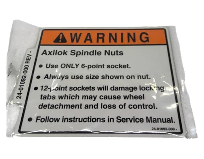 New Old Stock Label-axilok Warning E Part # 24-01092-000 For Daimler Trucking