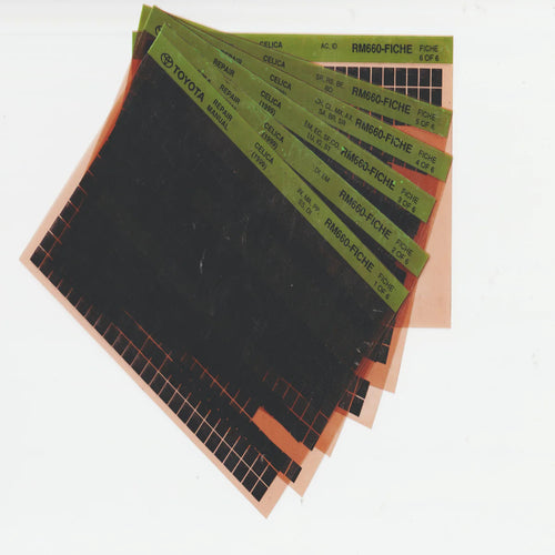 1999 Toyota Celica Workshop Repair Manual Microfiche Set