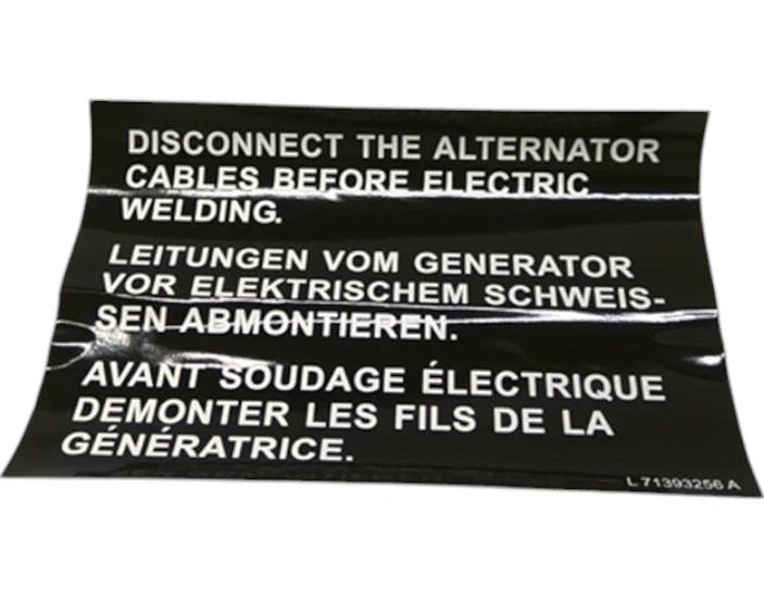 For AGCO Decal Notice Part # 71393256