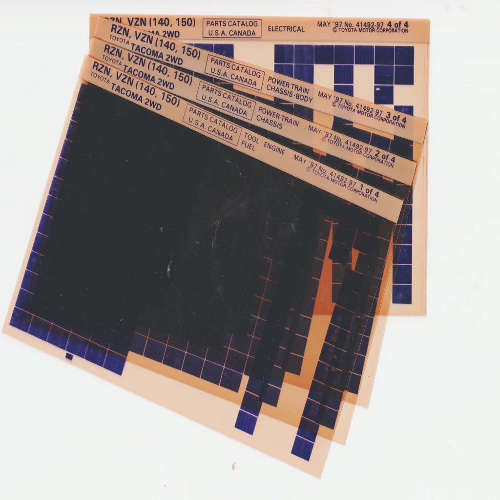 1995-1998 Fits Toyota Tacoma 2WD (RZN, VZN) Parts Microfiche Slides October 1997
