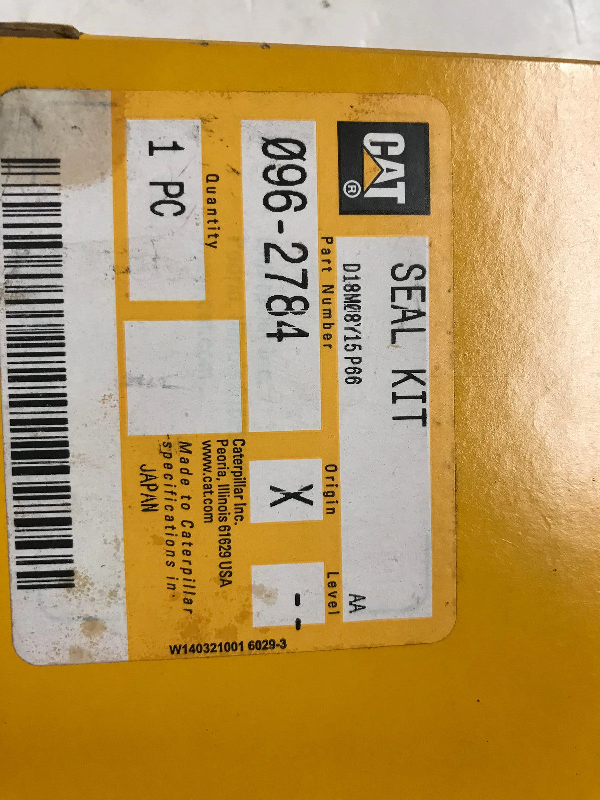 For Caterpillar Seal Kit Part # 0962784