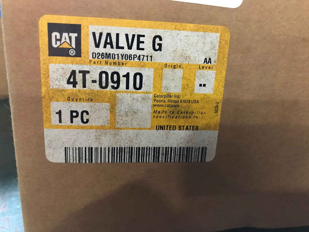 For Caterpillar Valve G Part # 4T0910