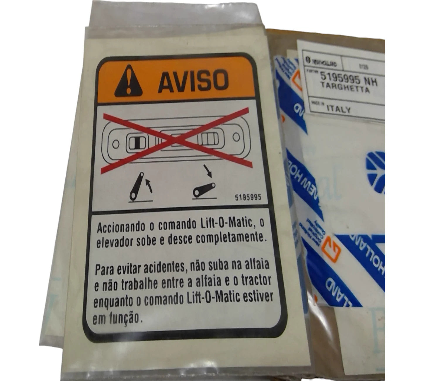 For CNHi Plate Data Part # 5195995