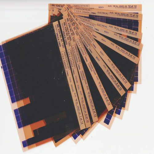 1988-1996 Fits Toyota Truck 2WD (RN, VZN 8,9,10) Parts Microfiche August 1996