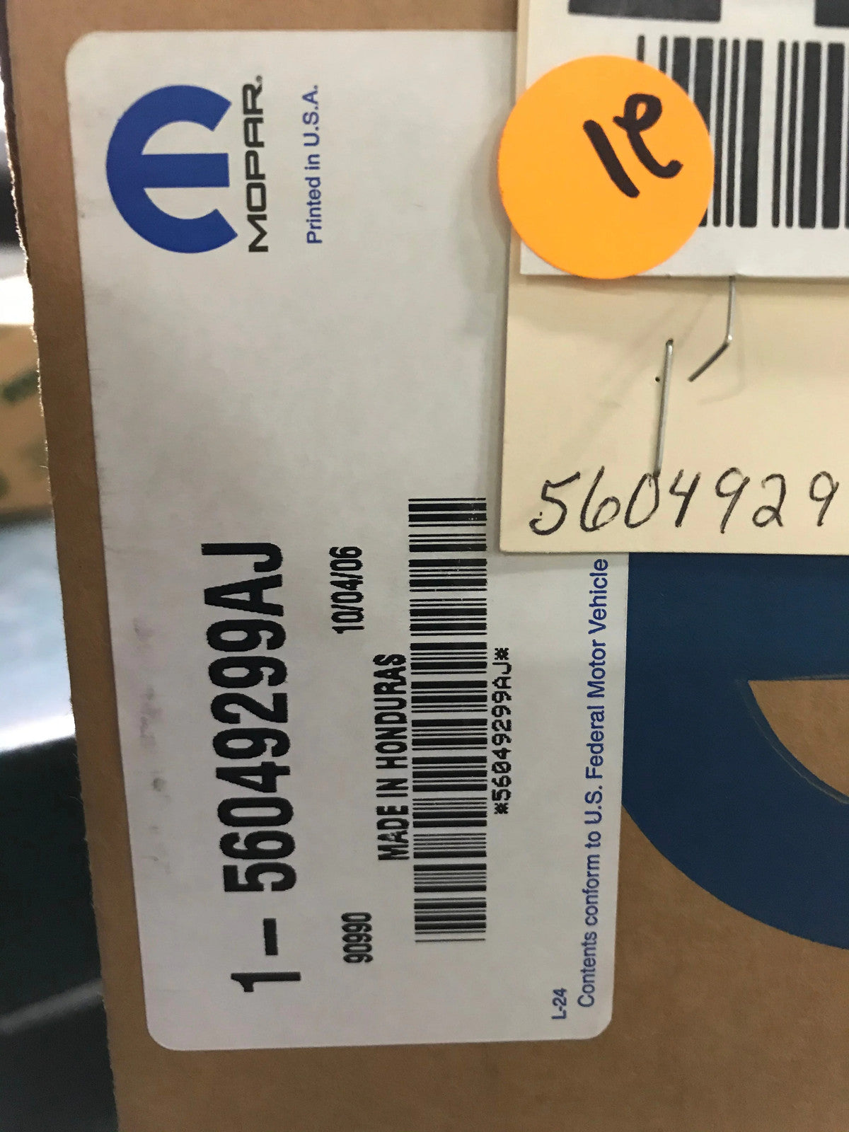 For Mopar Wiring Part # 56049299AJ
