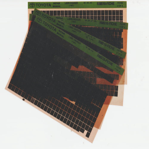 1997 Toyota Land Cruiser Workshop Service Repair Manual Microfiche Set