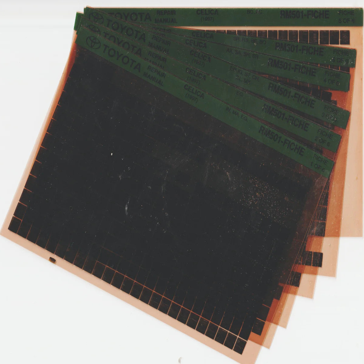 1997 Toyota Celica Workshop Repair Manual Microfiche Set