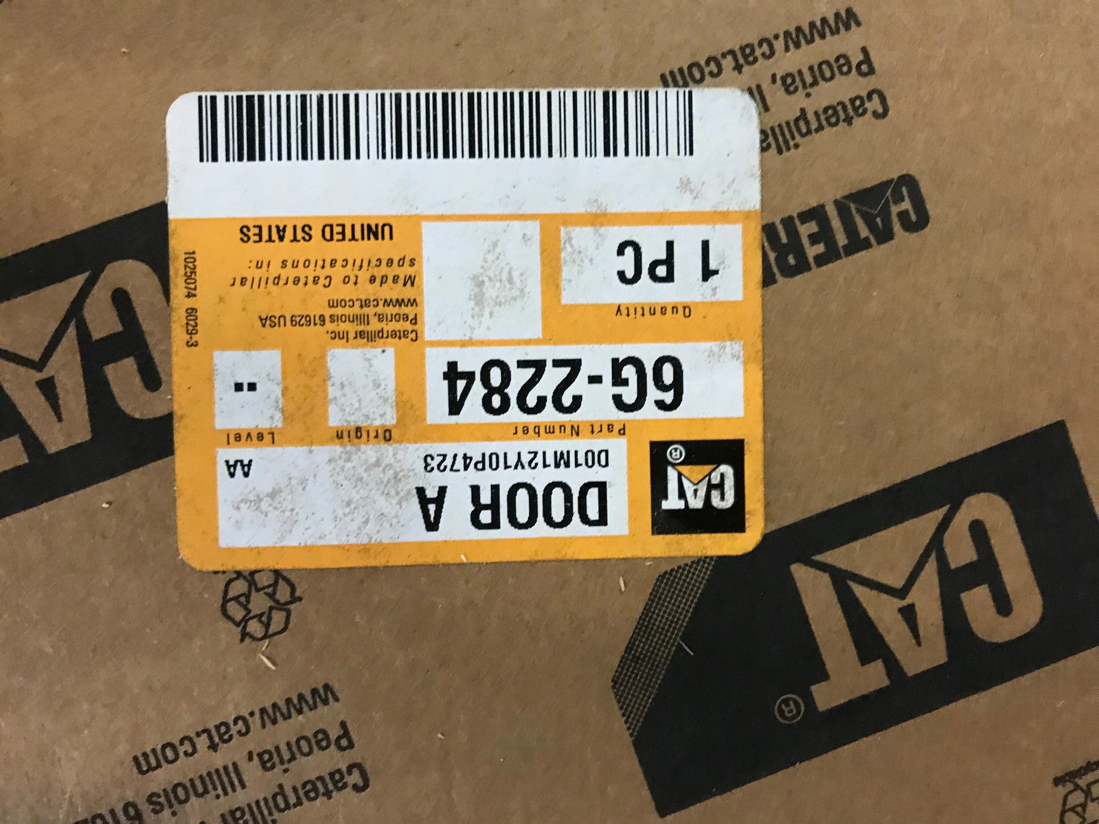 For Caterpillar Door A Part # 6G2284