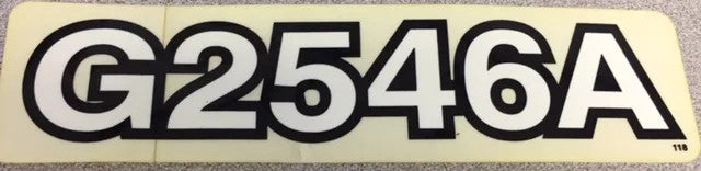 New Old Stock Decal #118 Model "G2546A" Part # 70060-01429 For Kubota Tractors