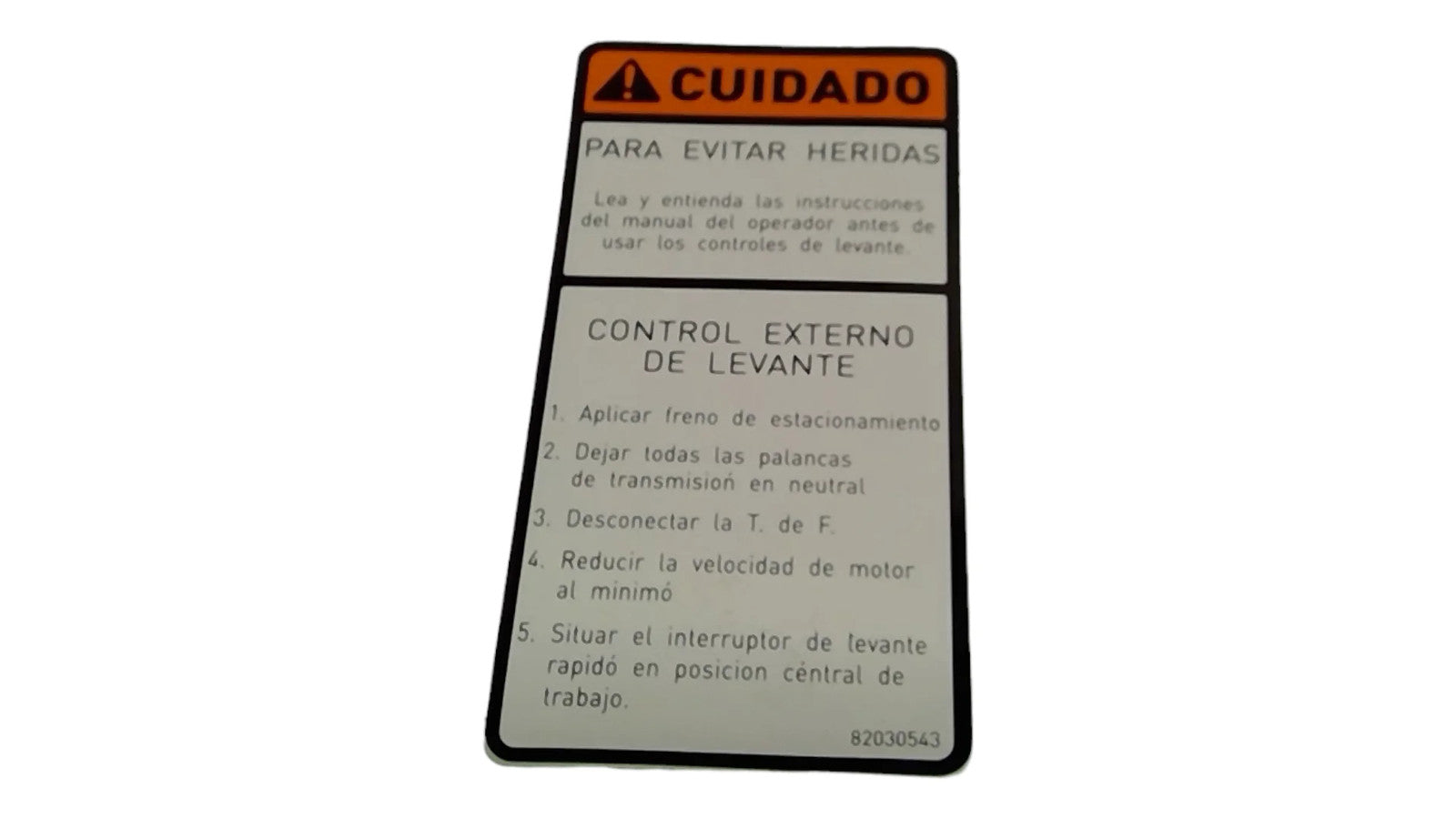 For CNHi Decal Part # 82030543