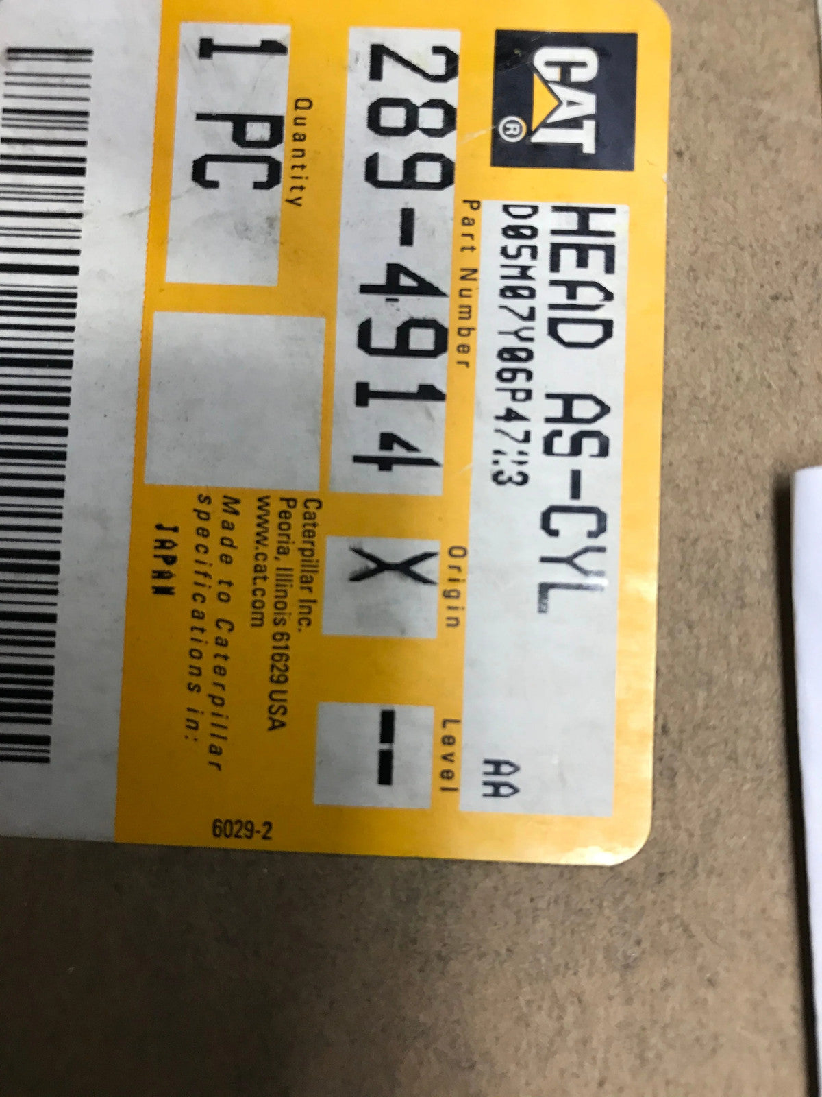 For Caterpillar Head As-cyl Part # 2894914
