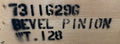 For CNHi Pinion Bevel Part # 73116296