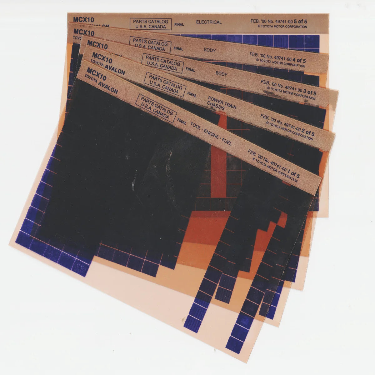 1994-2000 Fits Toyota Avalon (MCX10) Parts Microfiche Slides February 2000